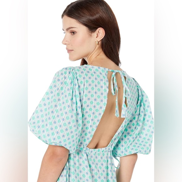 Mango Light Blue Maxi Dress - Picture 3 of 4